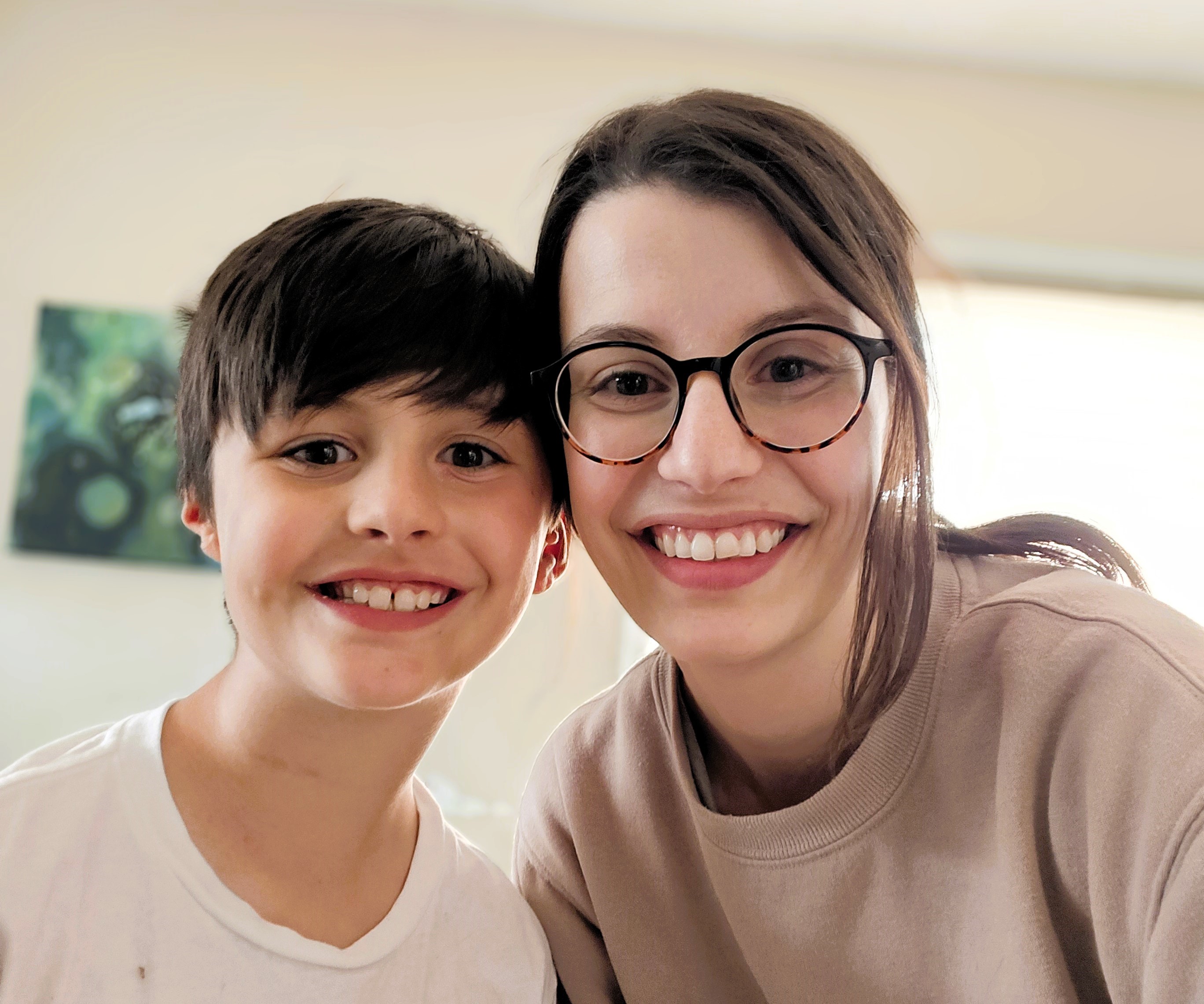 Rechelle and Theo post-cancer